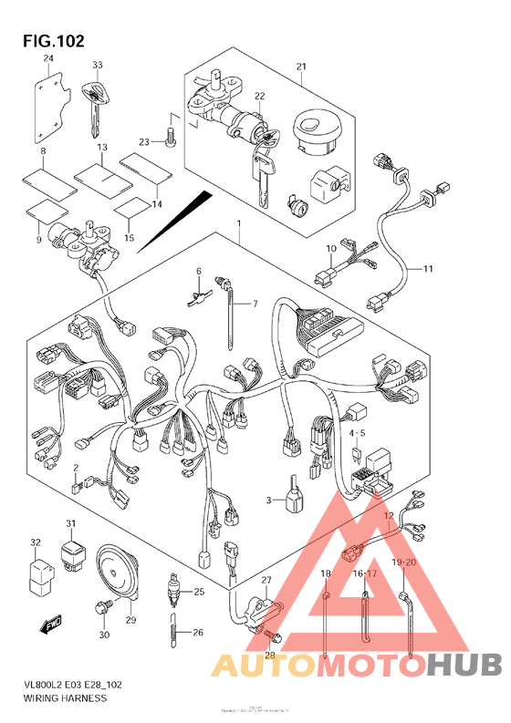 Wiring Harness (Vl800C  E33)
