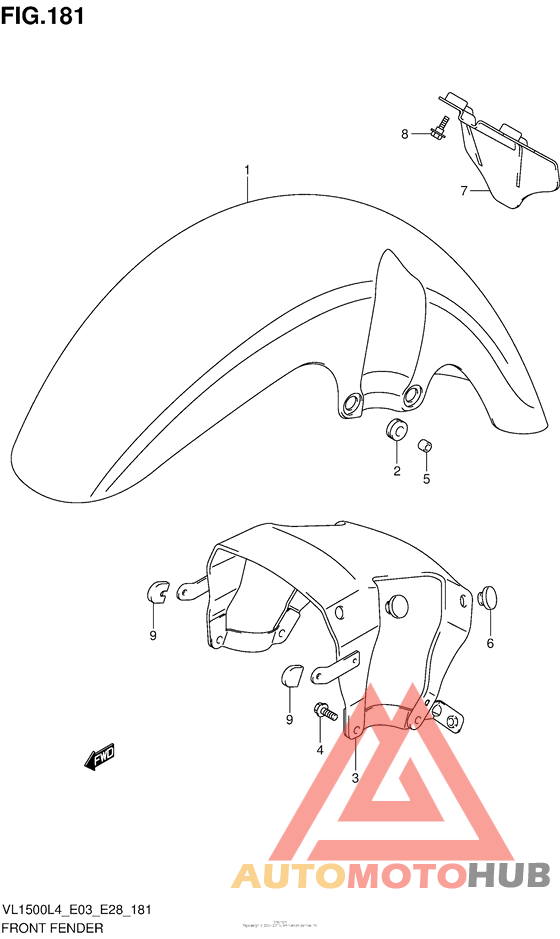 Front Fender (Vl1500L4 E33)