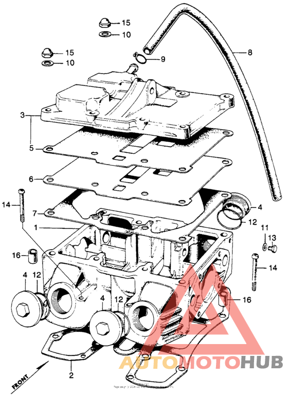 Cylinder head cover + cam case