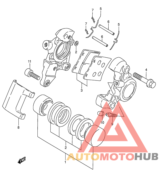 Задний суппорт
