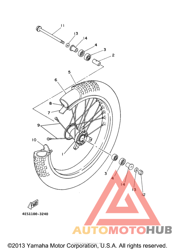 Переднее колесо