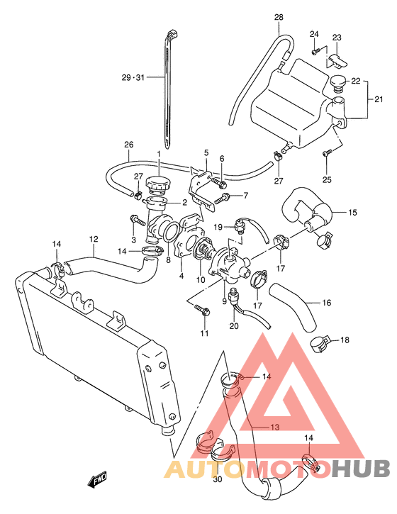 Радиатор hose