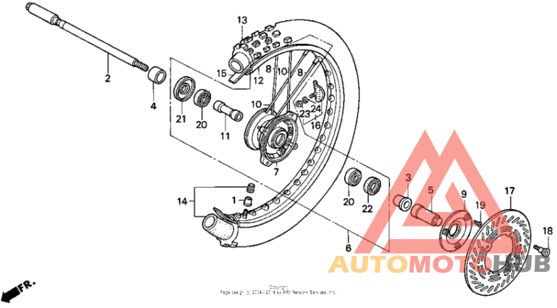 Front wheel 90-91
