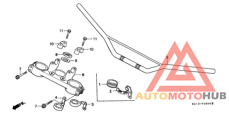 Handle pipe/top bridge