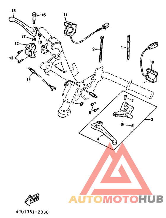 Handle switch. lever