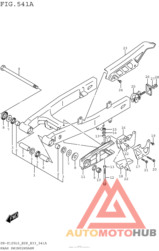 Rear Swingingarm (Dr-Z125L5 E28)