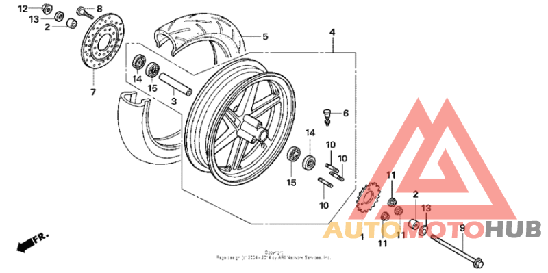 Переднее колесо