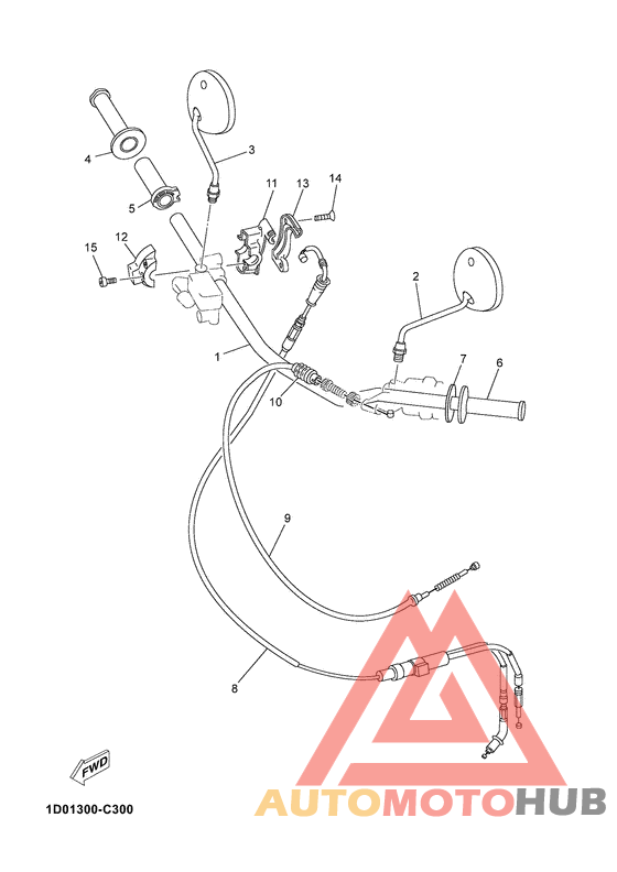 Steering handle & cable