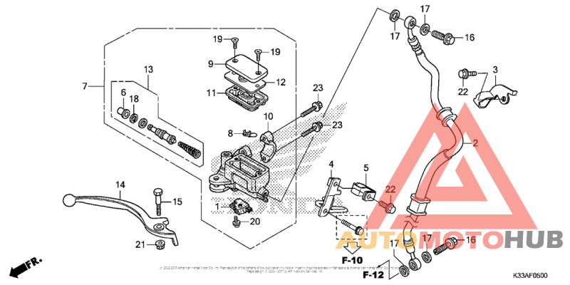 Front Brake Master Cylinder (Standard)