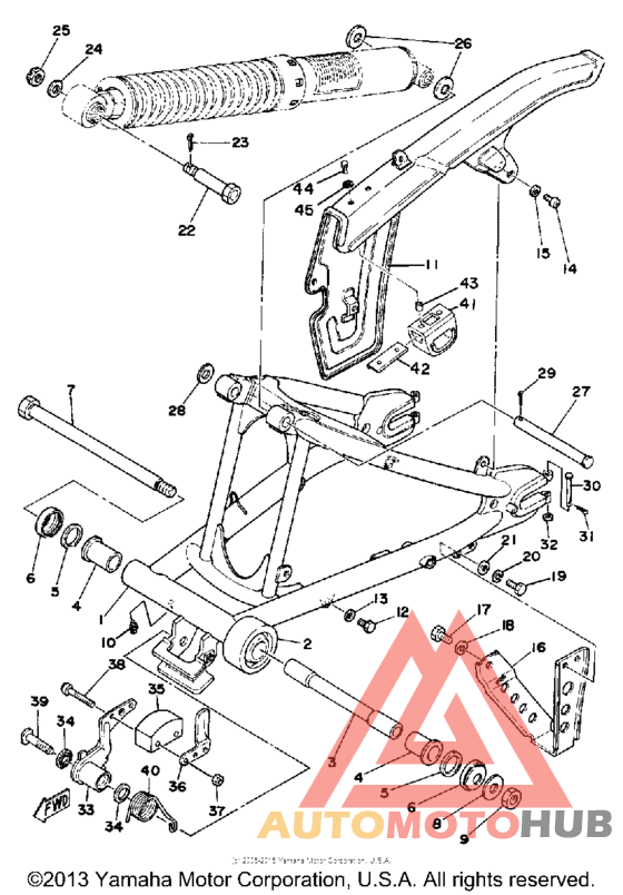 Rear arm - chain case