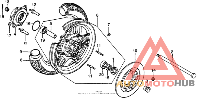 Переднее колесо