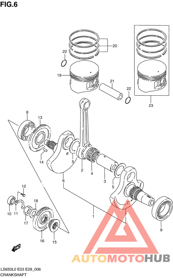Вал коленчатый