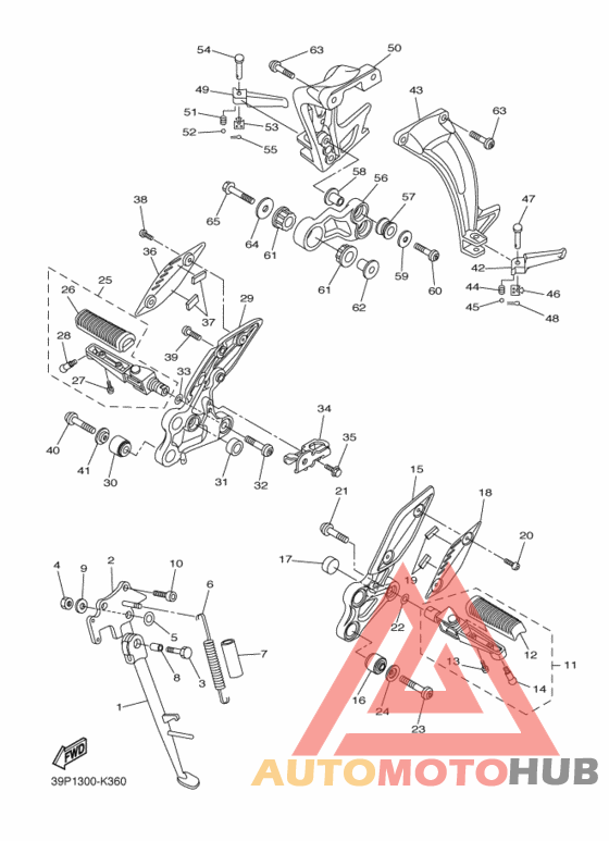 Support & repose pied
