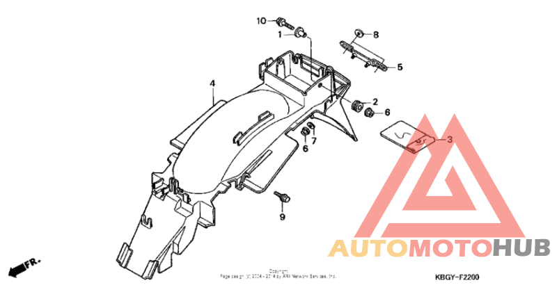 Задний бампер