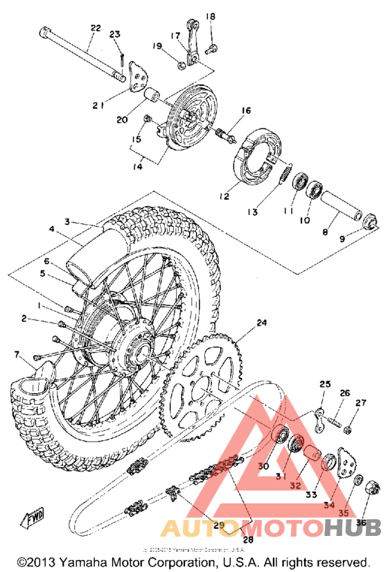 Переднее колесо
