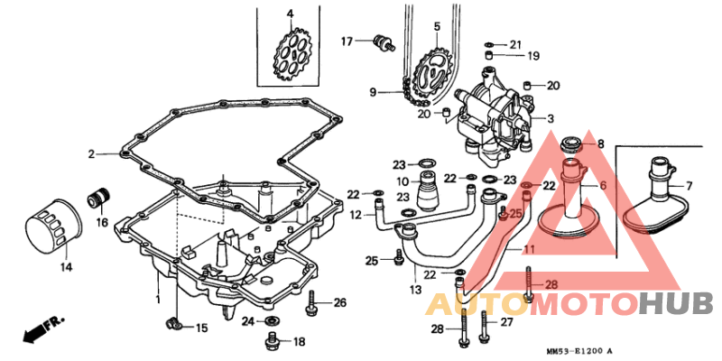 Oil filter/oil pan/ oil pump