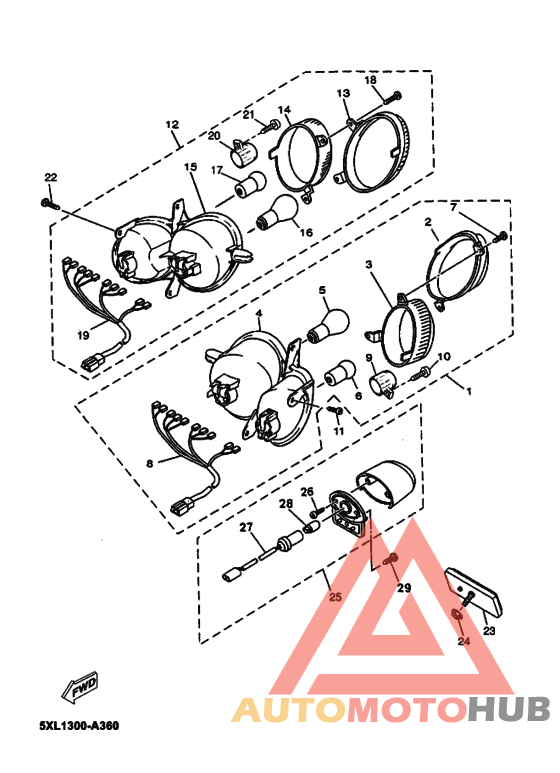 Taillight unit ass`y