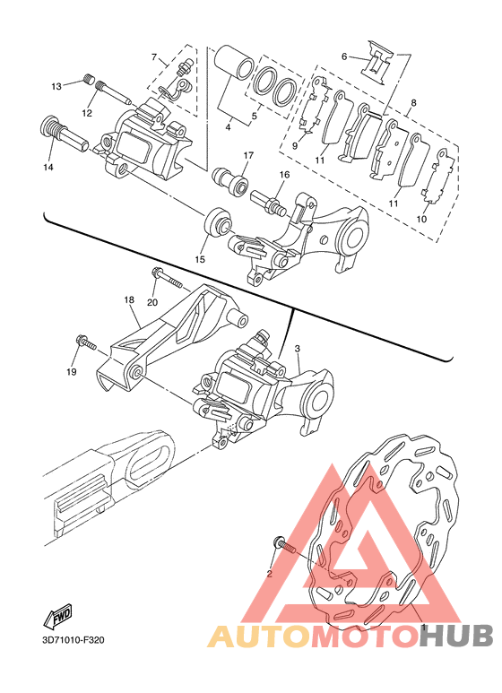 Задний суппорт