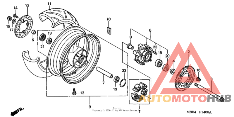 Переднее колесо