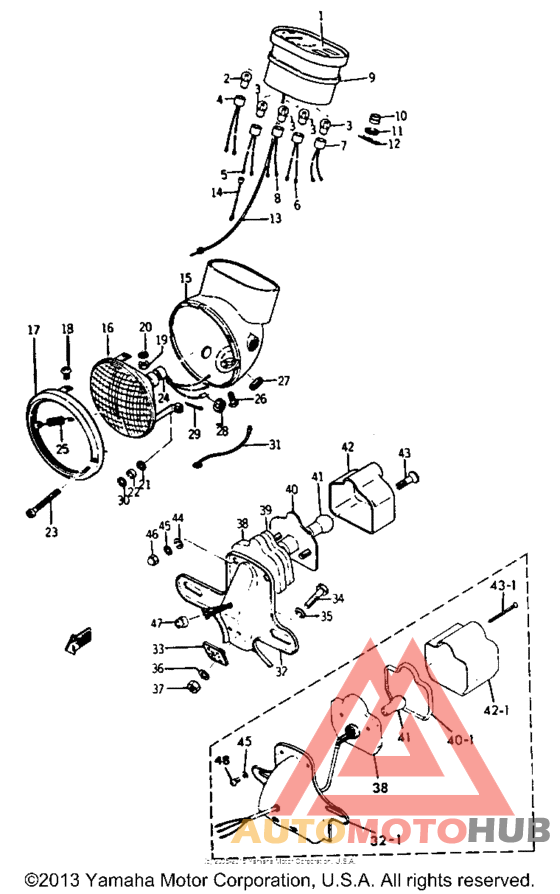 Head lamp and tail lamp