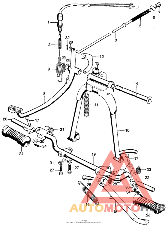 Cl/100/smain stand + step bar k2