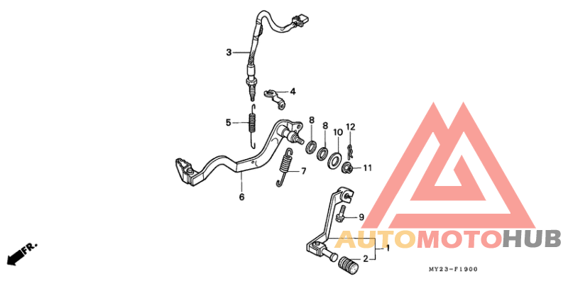 Brake pedal assy