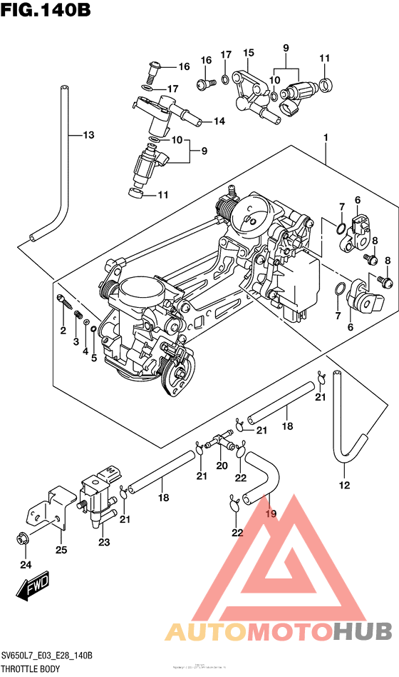 Throttle Body (Sv650L7 E33)