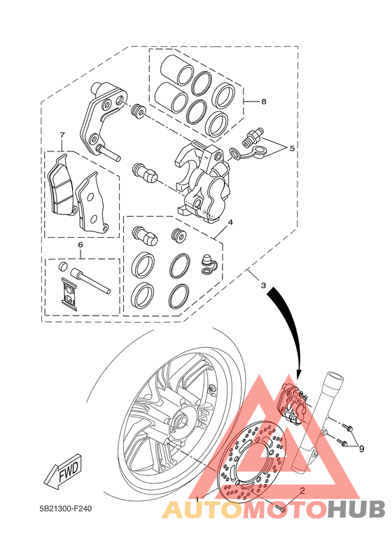 Передний суппорт
