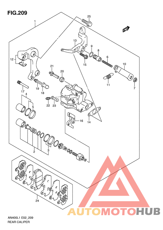 Задний суппорт