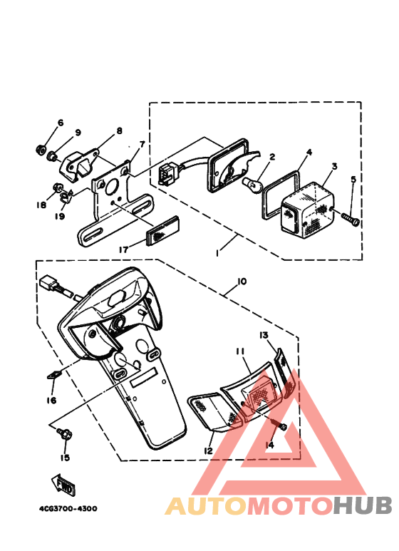 Taillight unit ass`y