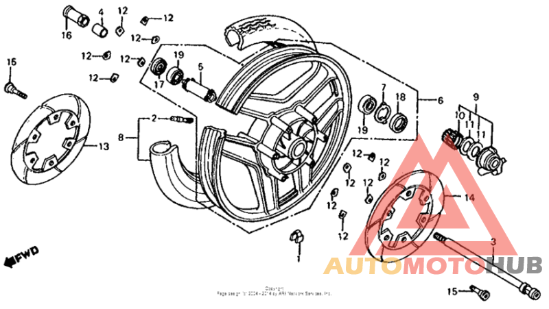 Переднее колесо