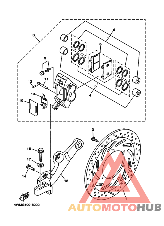 Задний суппорт