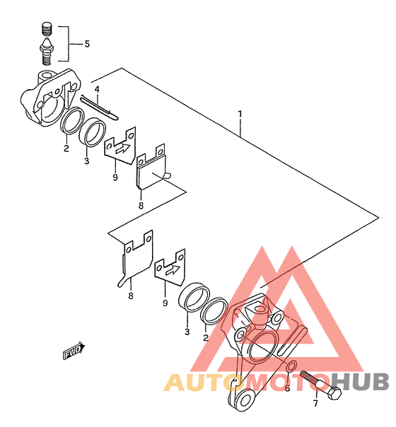 Задний суппорт