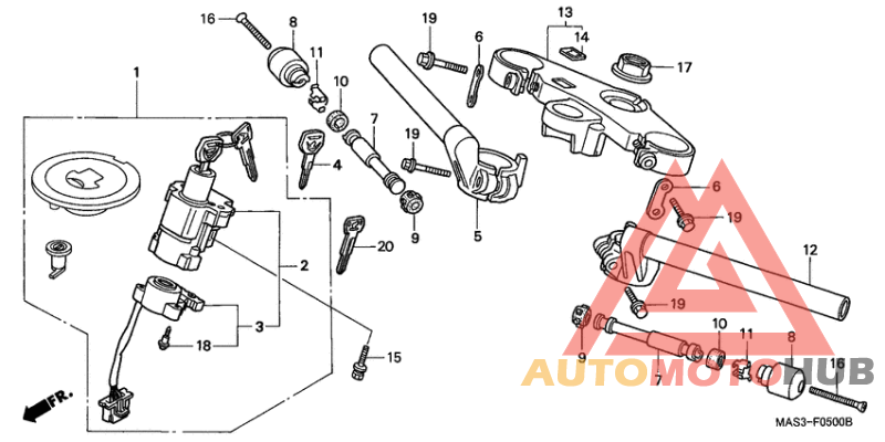 Handle pipe/top bridge