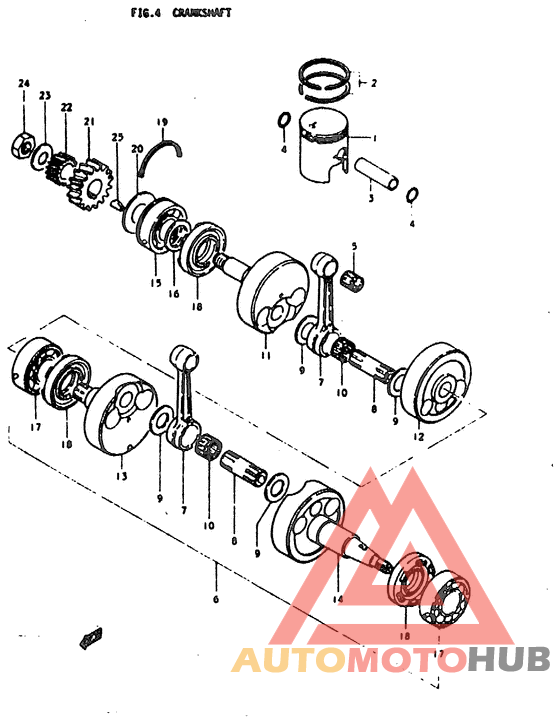 Вал коленчатый