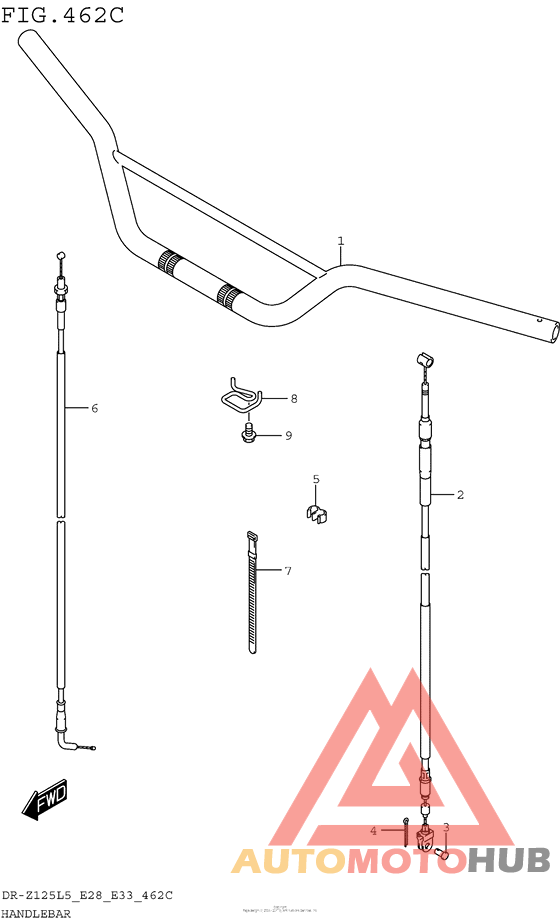 Handlebar (Dr-Z125Ll5 E28)