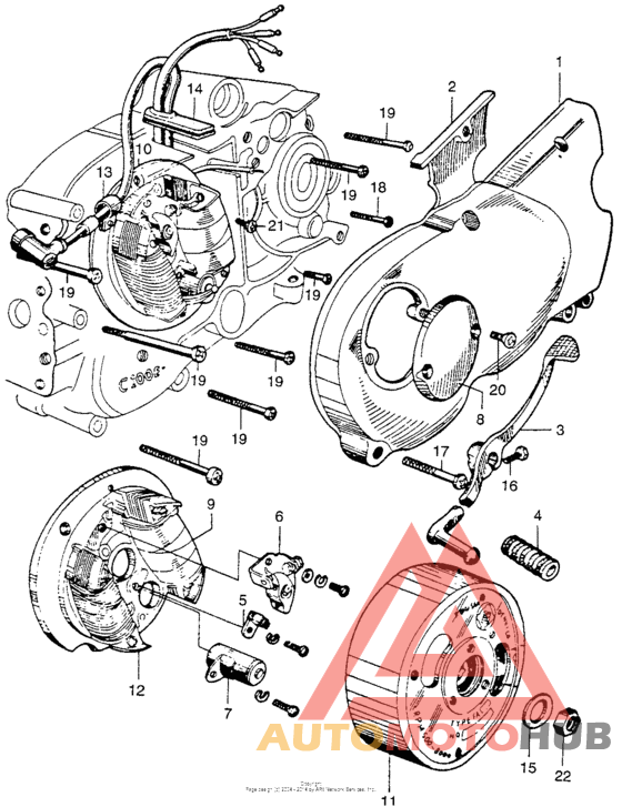 Alternator + left crankcasecover