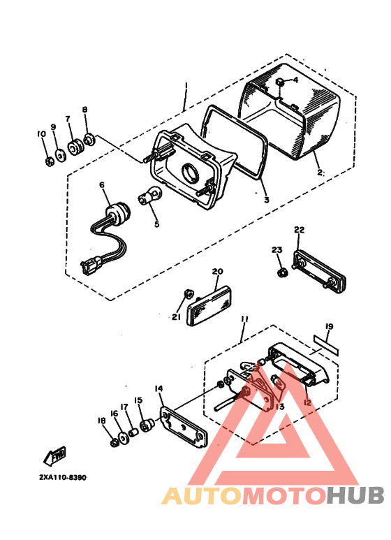Taillight unit ass`y