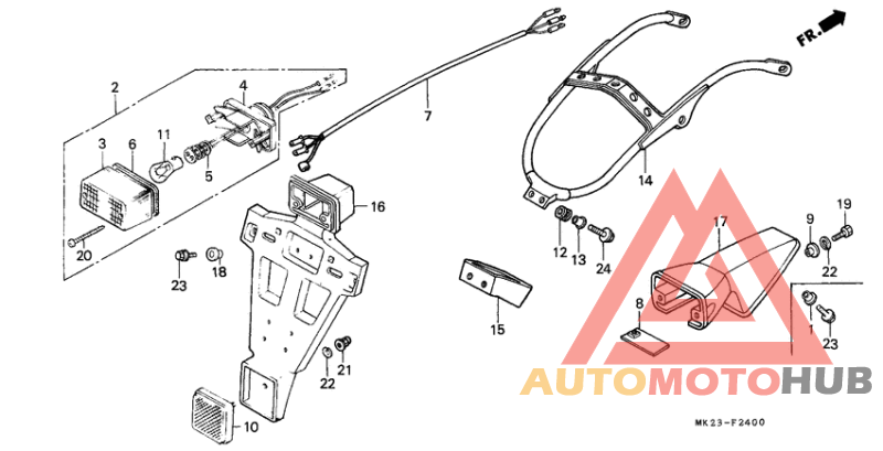 Taillight unit ass`y