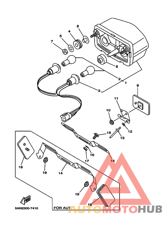 Taillight unit ass`y