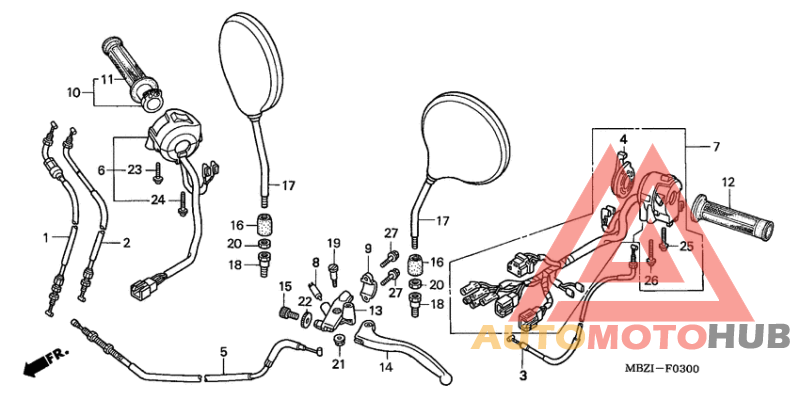 Handle lever/switch/ cable