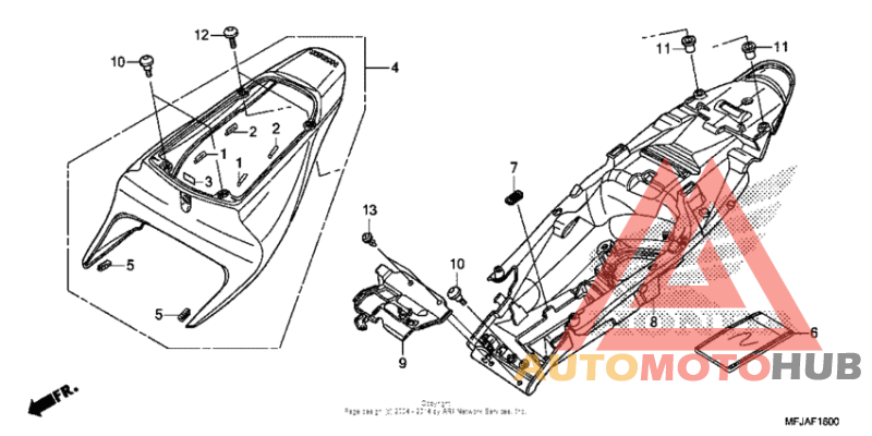 Задний обтекатель