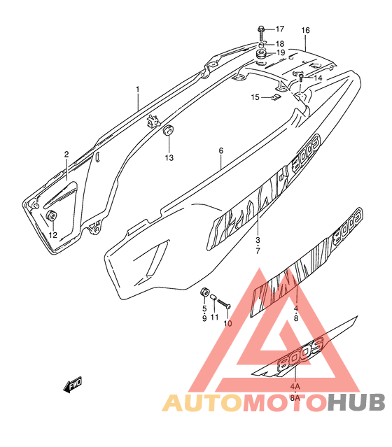 Обтекатель задний