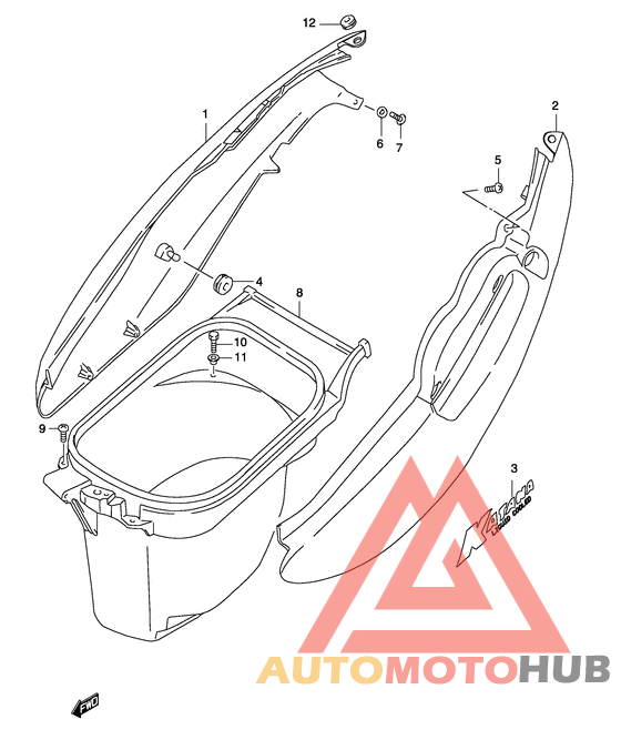 Обтекатель задний