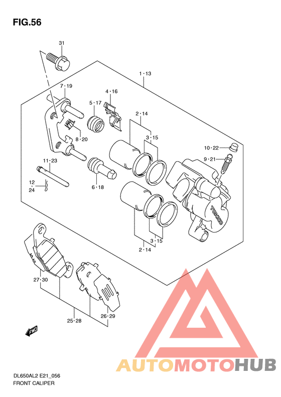 Передний суппорт