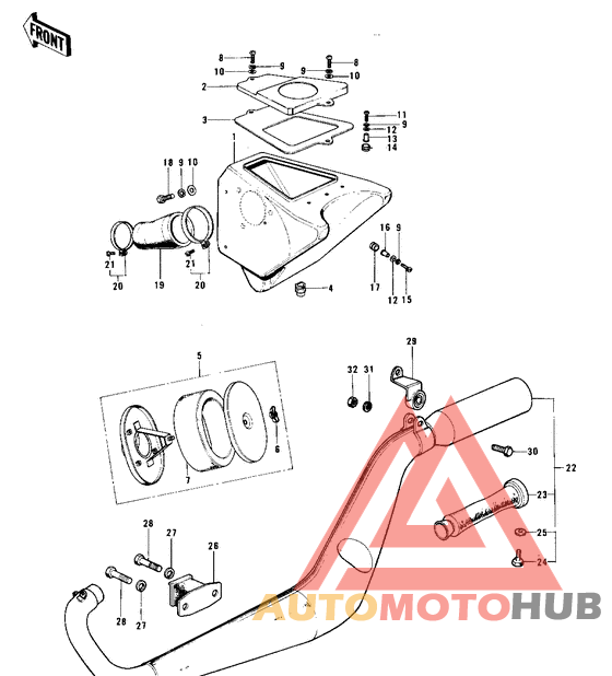 Air cleaner/muffler