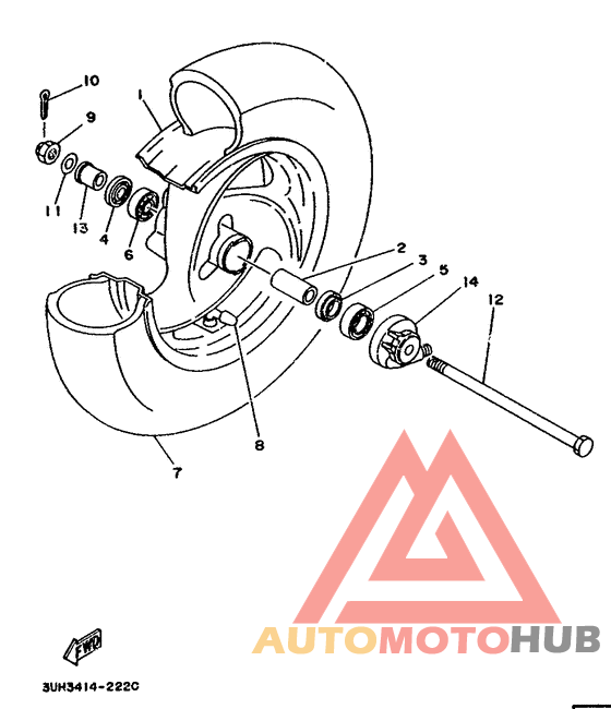 Переднее колесо