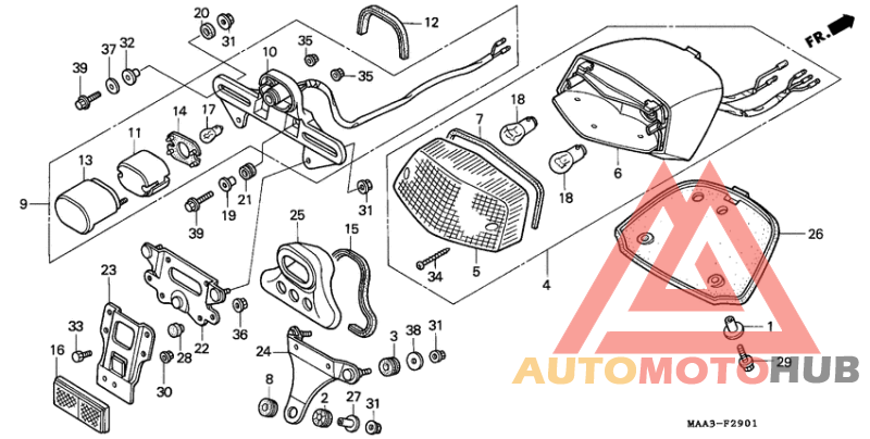 Taillight unit ass`y