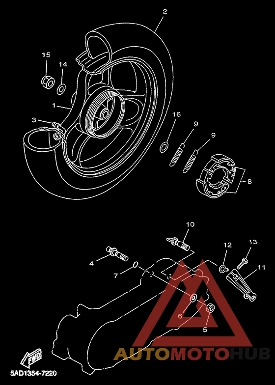 Переднее колесо