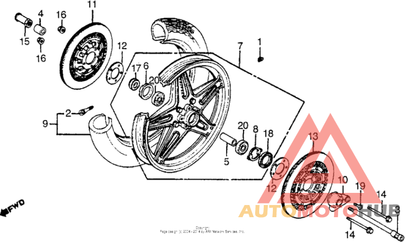 Переднее колесо
